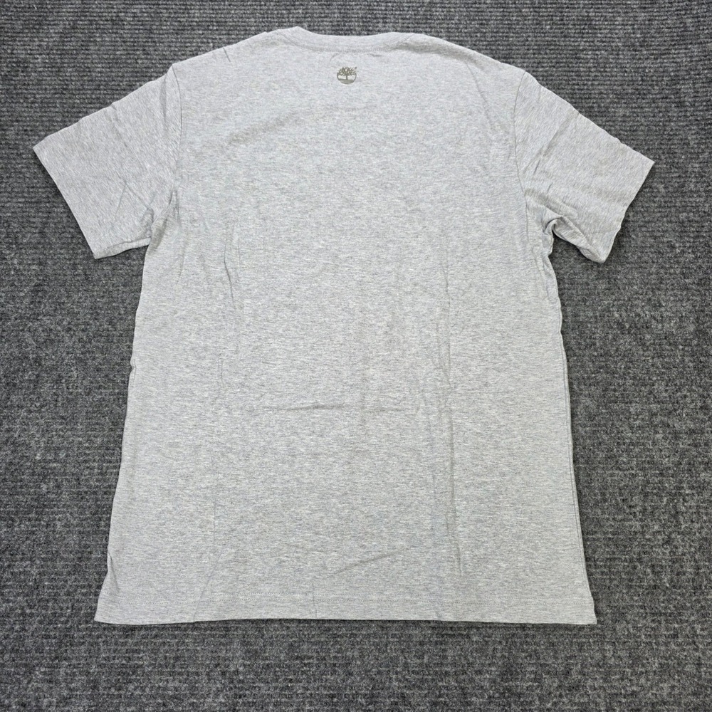 Timberland NH Base Camp T-Shirt Mens Size M Heather Grey Cotton Short Sleeve NWT - Picture 2 of 8